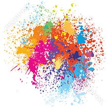 Colorful splash background