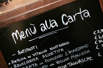Menu board