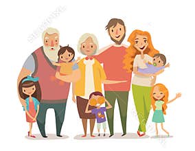 Big family portrait.