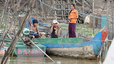 Villagers of Tonie Sap, Cambodia