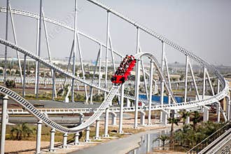 Ferrari world roller coaster