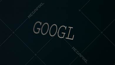 Typing word google