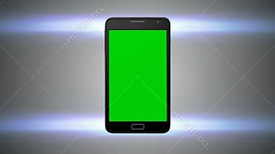Smartphone turns on background