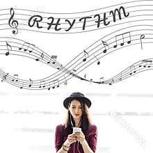 Music Notes Entertainment Melody Listening Concept