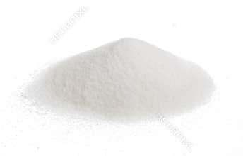 Pile of sugar isolated on white