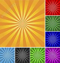 Sunburst retro backgrounds vector sun burst pop art abstract wallpaper star rays yellow explosion solar orange hot burn sunrise