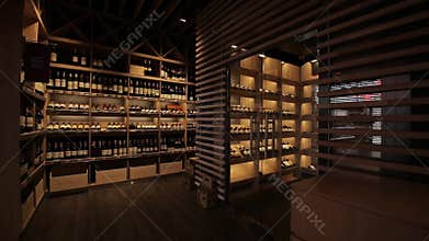 Room for storing wine
