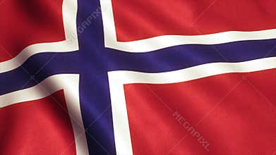 Norway Flag Animation Video - 4K
