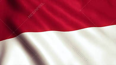 Indonesia Flag Animation Video - 4K