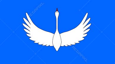 The flying swan