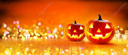 Halloween Pumpkin With Lights