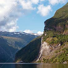 Seven sisters waterfall in Norway