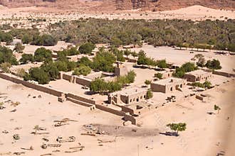 A desert village in Chad in North Africa