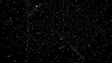 Sparse Soda Bubbles Background Alpha Channel Matte with Loop