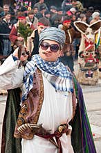 Traditional costumes at masquerade games