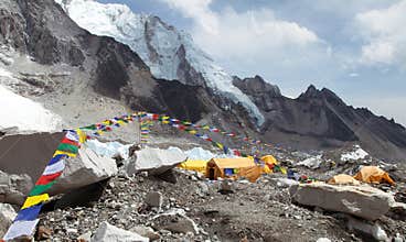 View from Mount Everest base camp