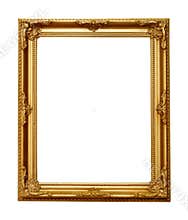 Golden picture frame