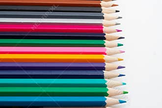 Colored school pencils