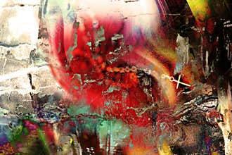 Multi colored grungy background