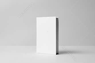 Hardcover Canvas Book Mock-Up - Front. Wall Background