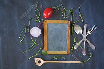 Restaurant food menu,