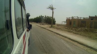 Traveling through landscapes in Egypt