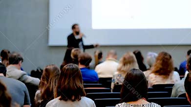 Audience listening a lecture