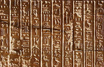 Ancient Egyptian hieroglyphics
