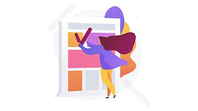 Content creation 4K loop animation