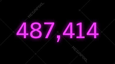 Animate number count with commas