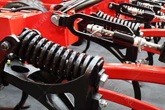 Image cushioning springs of the cultivator