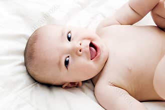 Baby laughing
