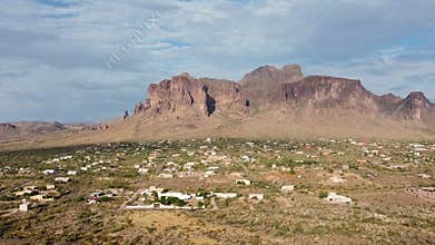 Arizona desert landscape, Superstition Mountains