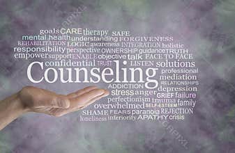 Male Counseling Word Tag Cloud