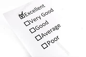 Test check boxes with the black mark