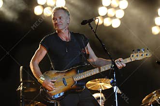 The Police,  Sting during the concert
