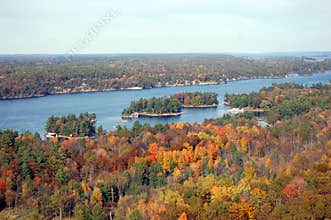 Thousand Islands in fall