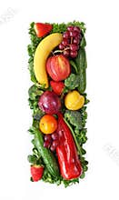 Fruit and vegetable alphabet
