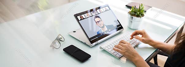 Online Video Conference Interview Call