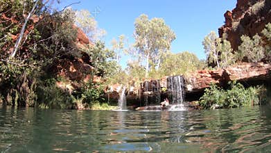 Landscape of karijini pilbara Western Australia