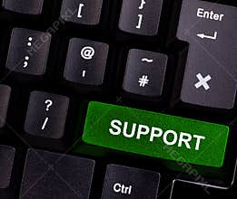 Support on keyboard