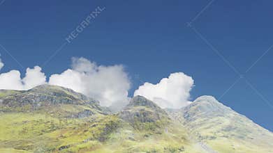 Three Sisters mountain range, Scotland, video