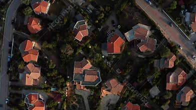 4k Video drone with houses and beach in Olbia, Sardinia