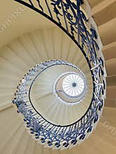 The sweeping Tulip Stairs are one of the original features of the Queenâ€™s House.