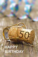 Congratulations  to the 50th happy birthday