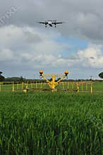 Dash 8 on it's final approach