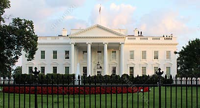 Front view The White House.Washington, D.C. United States of America