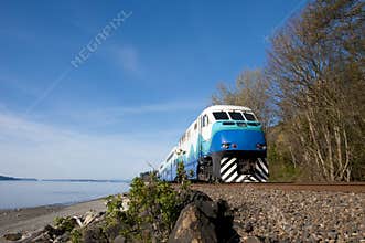 High-speed passenger train.