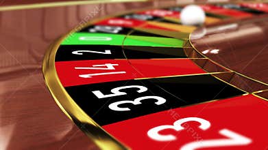 Casino Roulette wheel - Lucky number 26 black twenty-six black