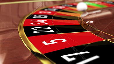 Casino Roulette wheel - Lucky number 36 red thirty-six red